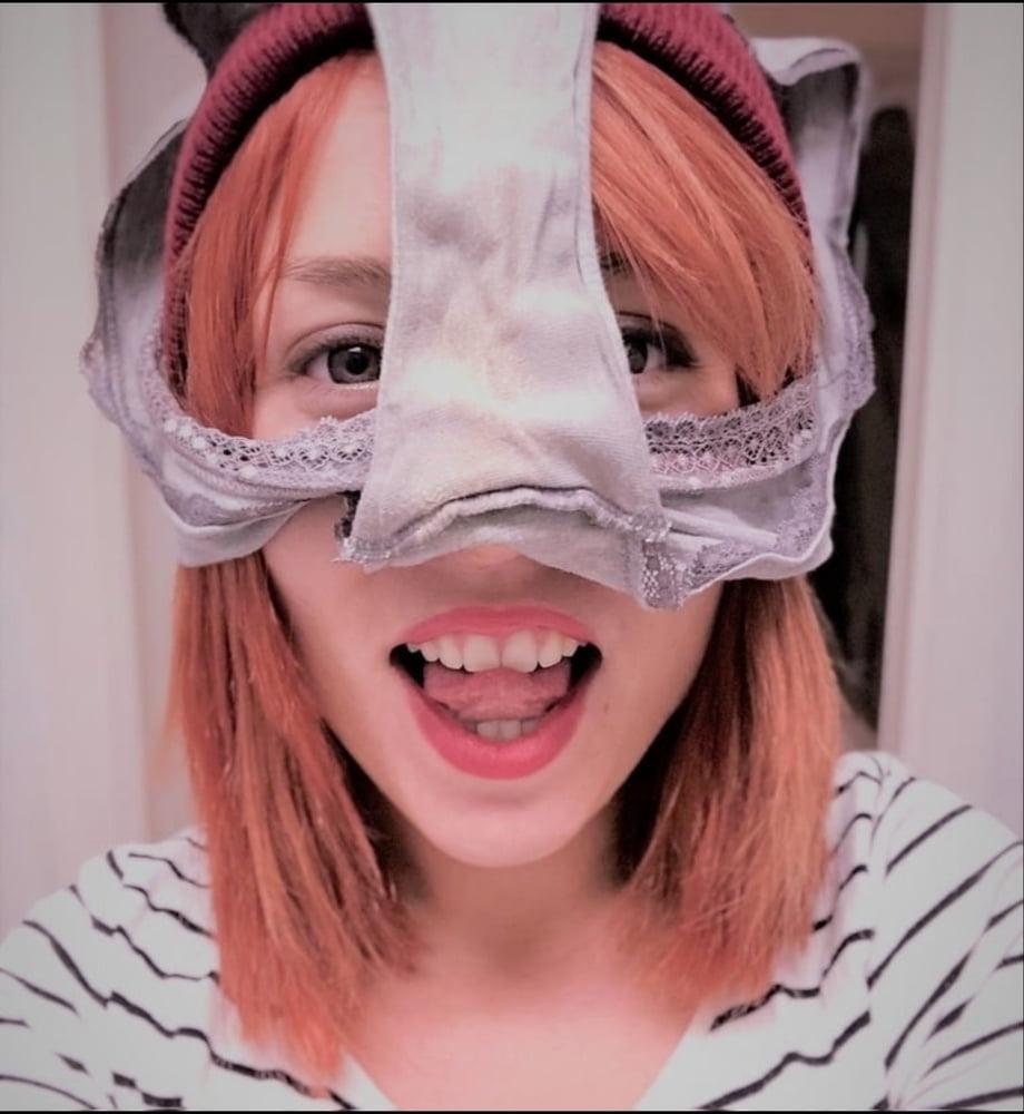 25P Girls with panties on their face, on their head (photos from
