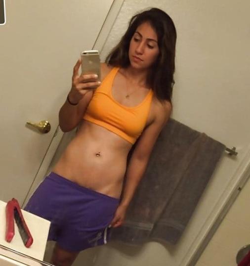 5P Orange Sports Bra Teen