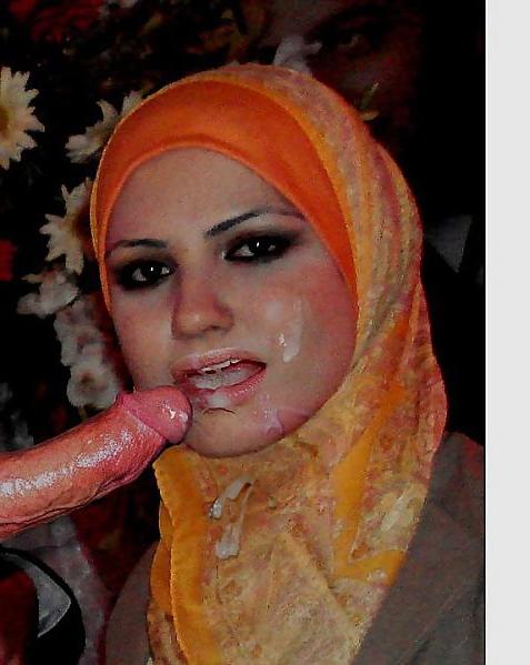 9P Hijab girls sucking cock and showing pussy