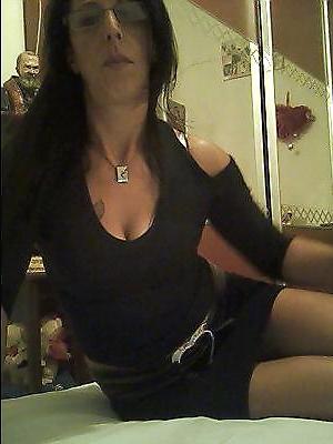 9P Glasses Milf in miniskirt