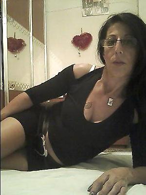 9P Glasses Milf in miniskirt