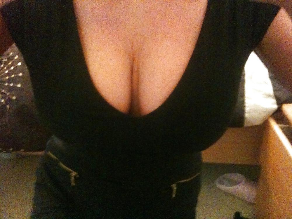 9P Tight dress wearing no bra or knickers