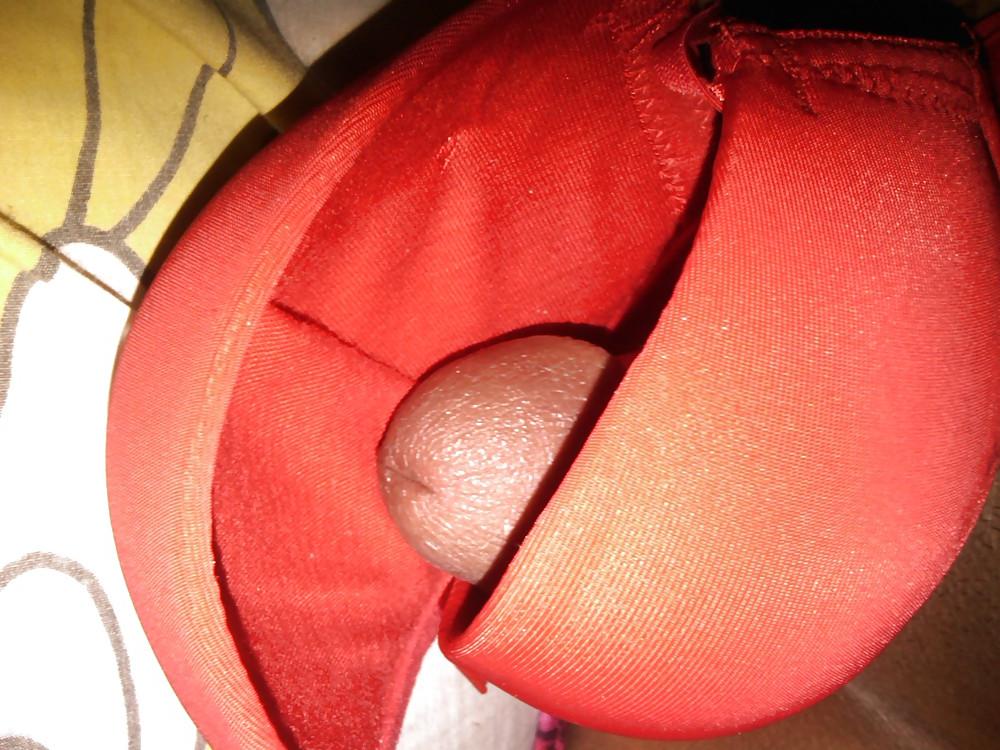 23P Fun in red bra