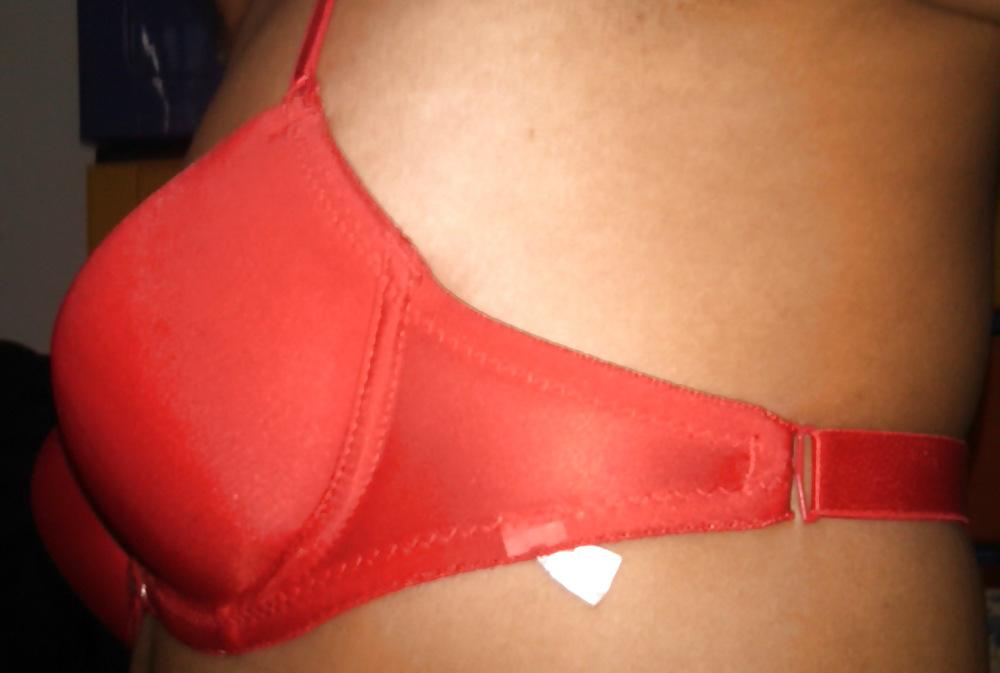 23P Fun in red bra