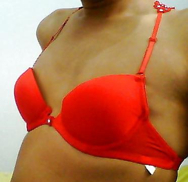 23P Fun in red bra