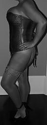 14P Mature in girdle and nylons