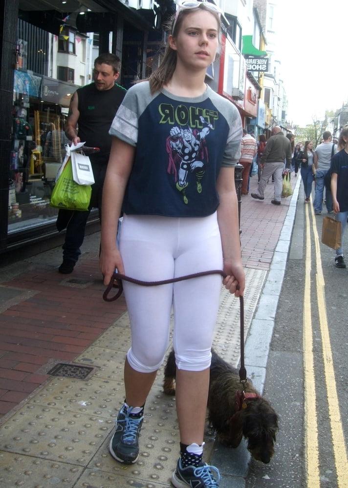 10P Candid #1 - Teen VPL Leggings