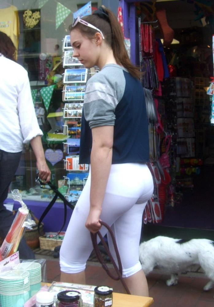 10P Candid #1 - Teen VPL Leggings