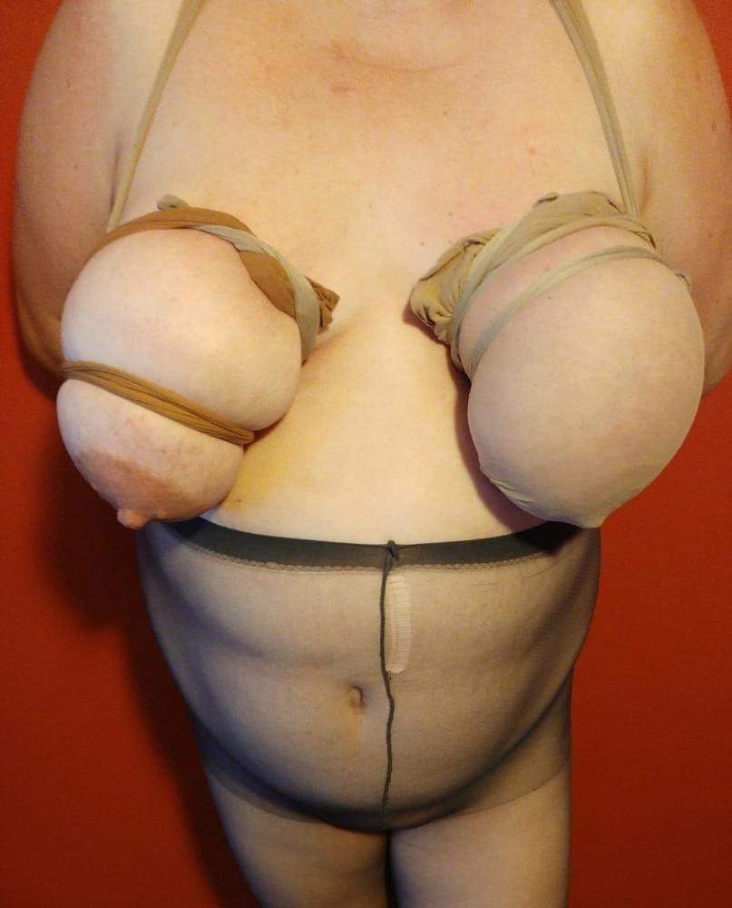 25P Nylons on Tits...
