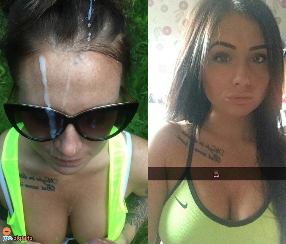 25P sticky facial cumsluts