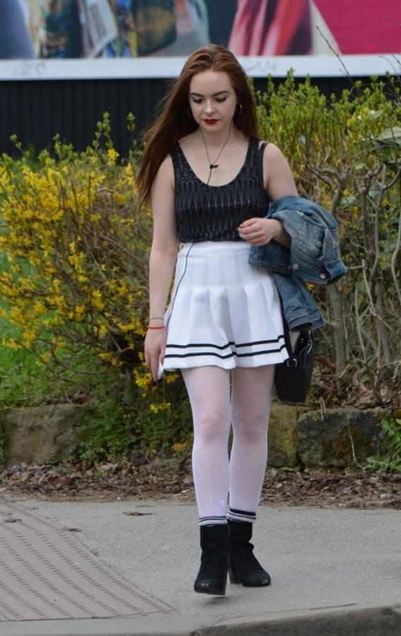 11P Street Pantyhose - Happy UK Cunt is White Mirco-Fishnets