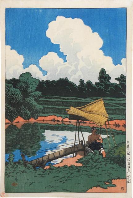 25P Japanese woodprint author Kawase Hasui 1883 1957