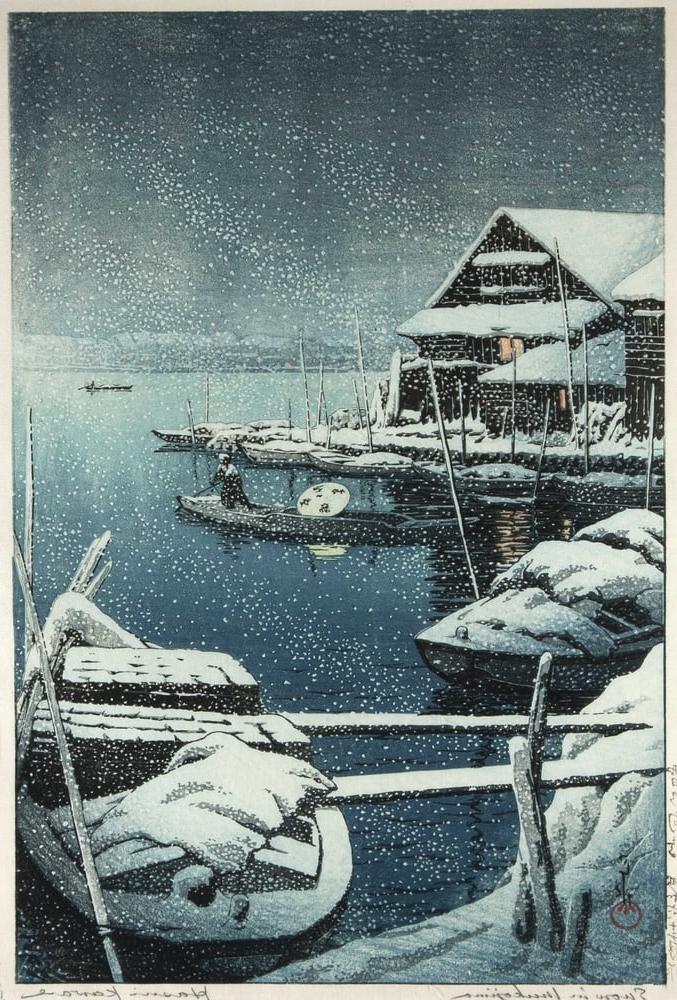 25P Japanese woodprint author Kawase Hasui 1883 1957