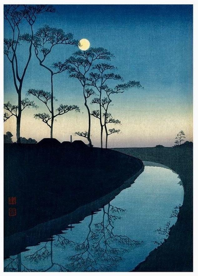 25P Japanese woodprint author Kawase Hasui 1883 1957