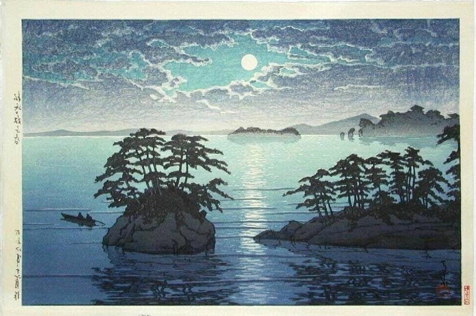 25P Japanese woodprint author Kawase Hasui 1883 1957