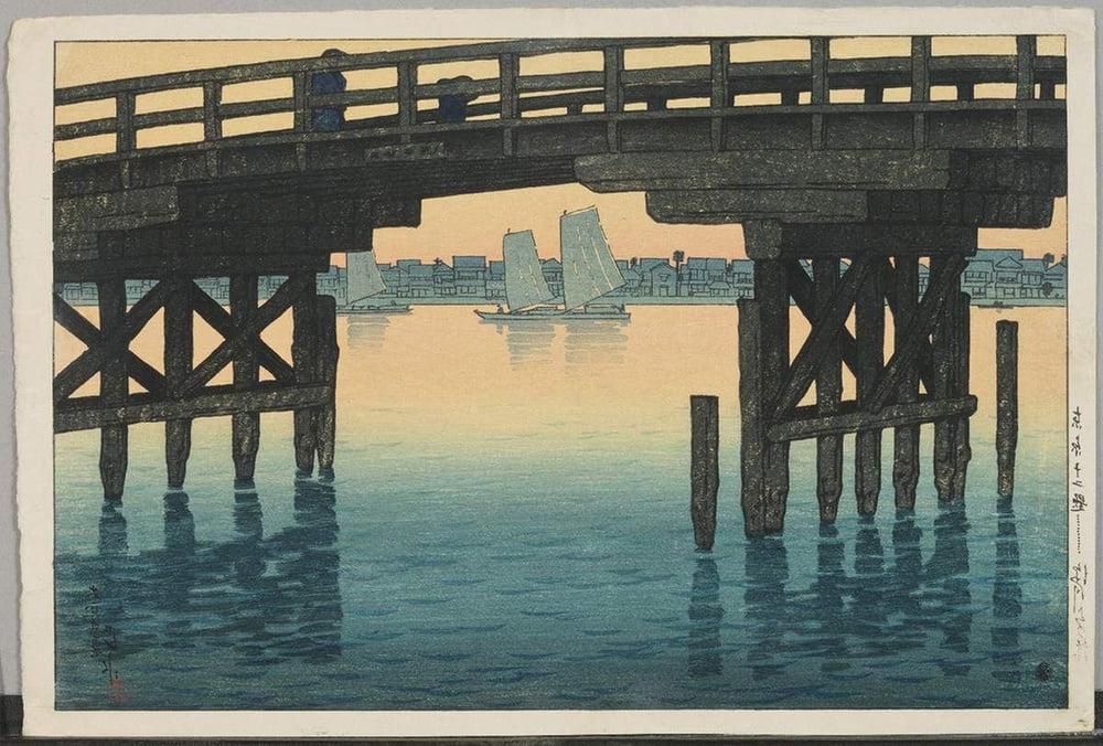 25P Japanese woodprint author Kawase Hasui 1883 1957