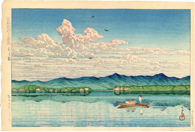 25P Japanese woodprint author Kawase Hasui 1883 1957