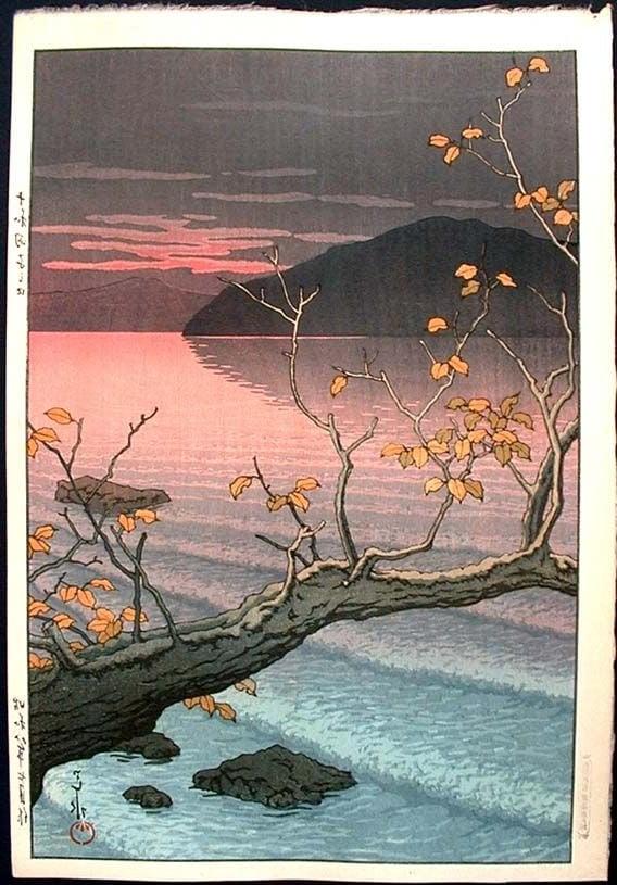 25P Japanese woodprint author Kawase Hasui 1883 1957
