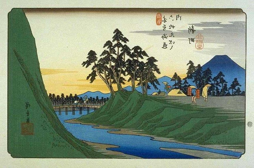 25P Japanese woodprint author Utagawa Hiroshige 1797 1858