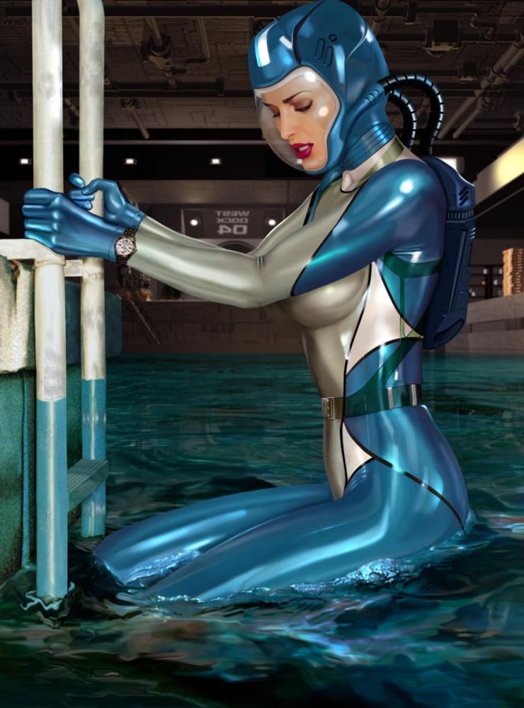 10P 3D girls in latex