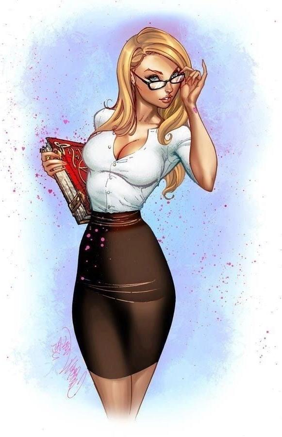 25P Pin up teacher