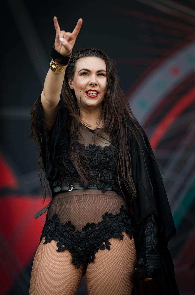 25P Elize Ryd metal singer &amp; cock tease