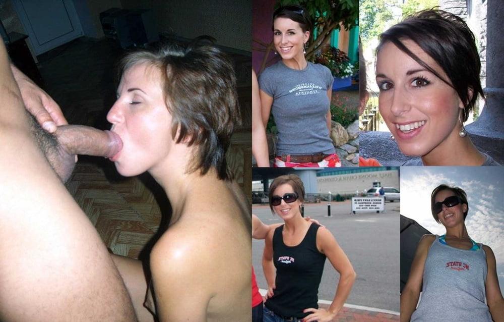 25P Your girlfriend sucks cocks - before after