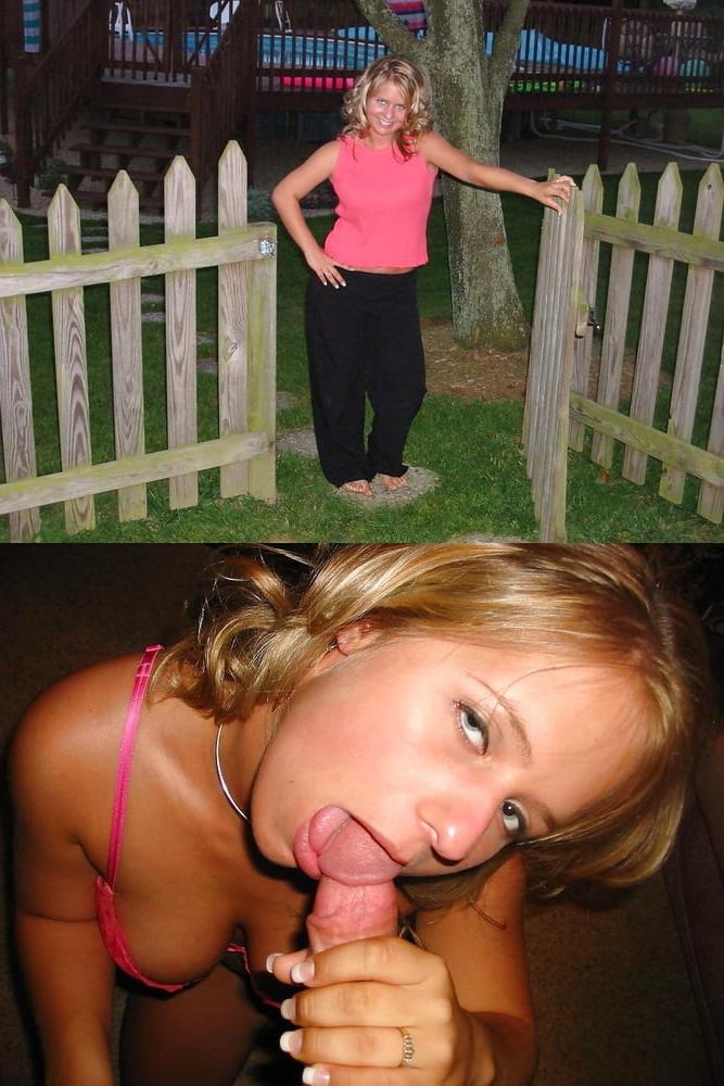 25P Your girlfriend sucks cocks - before after