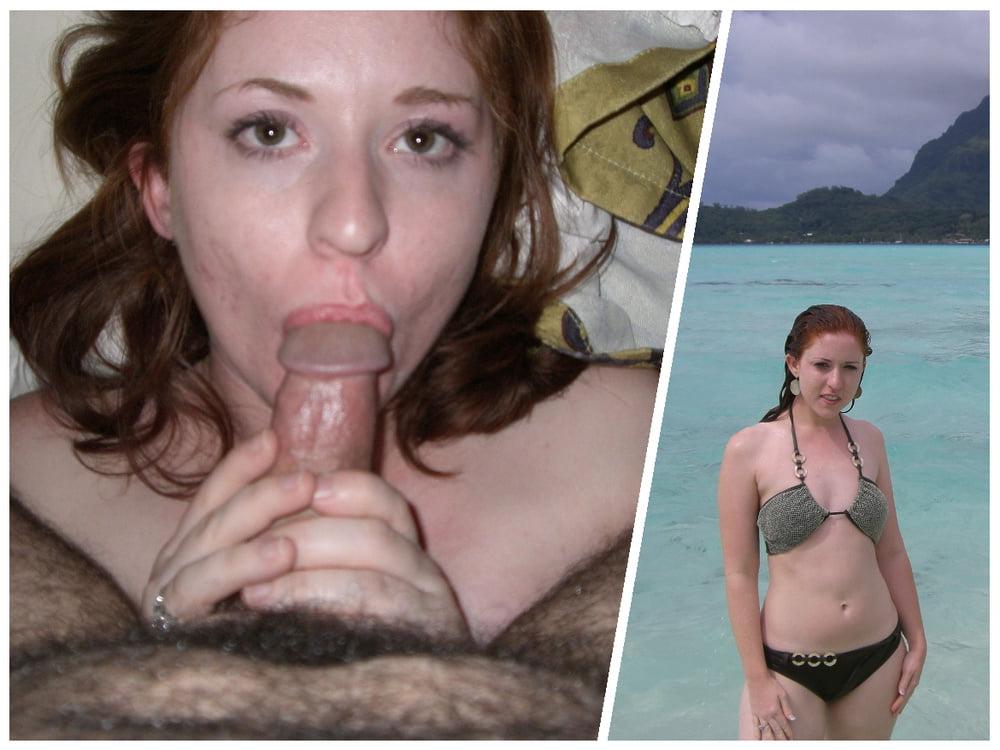 25P Your girlfriend sucks cocks - before after