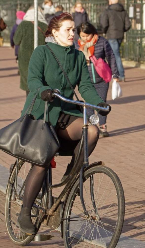 25P Biker's On The Street Wearing Pantyhose Vol.2