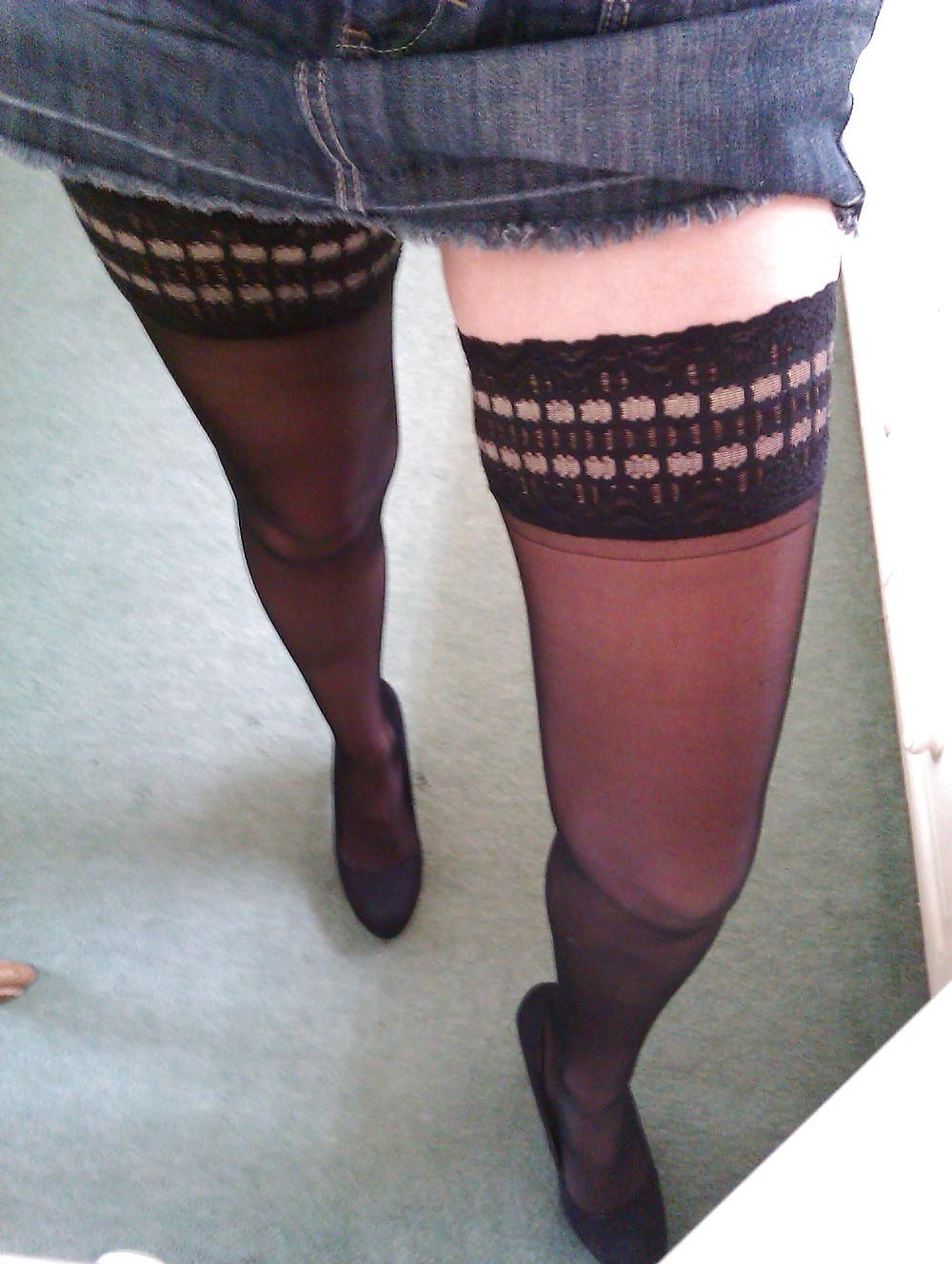 12P Milf in black frilly knickers