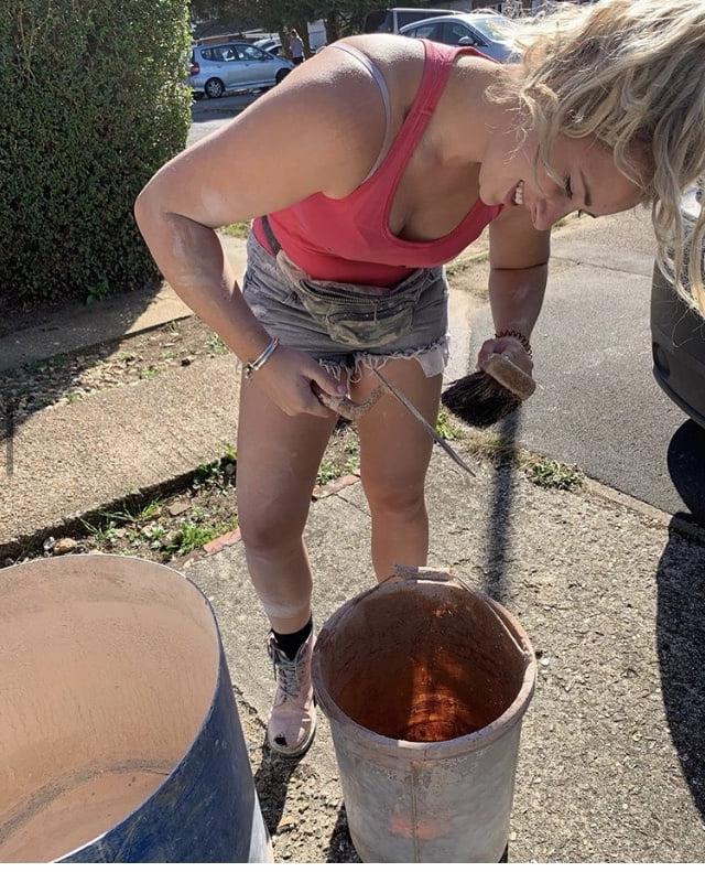 25P The Princess Plasterer, Blonde, Great Arse!