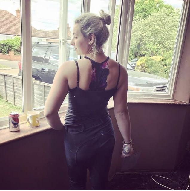 25P The Princess Plasterer, Blonde, Great Arse!