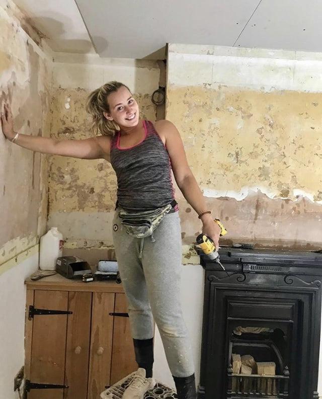 25P The Princess Plasterer, Blonde, Great Arse!
