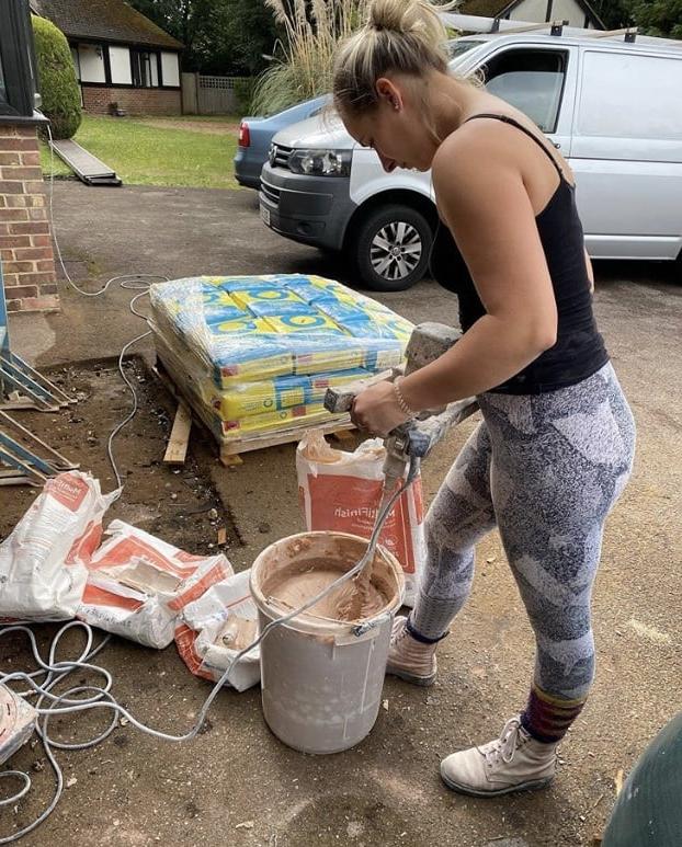 25P The Princess Plasterer, Blonde, Great Arse!