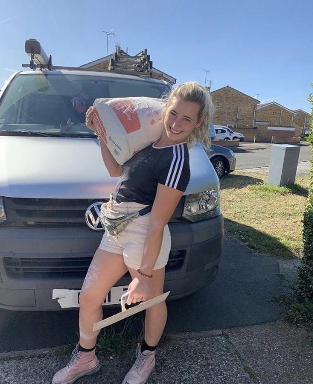 25P The Princess Plasterer, Blonde, Great Arse!
