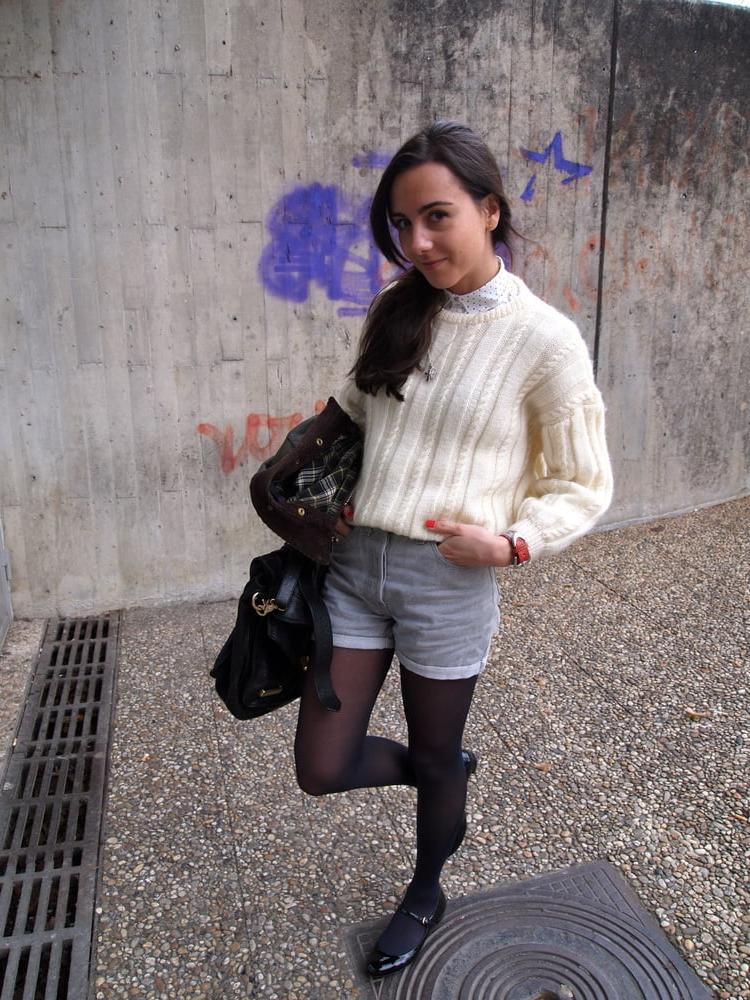 25P Spanish Cunt - Flat Chest, Skinny Legs &amp; Pantyhosed