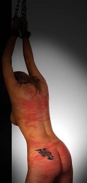 24P Whipped backs of girls