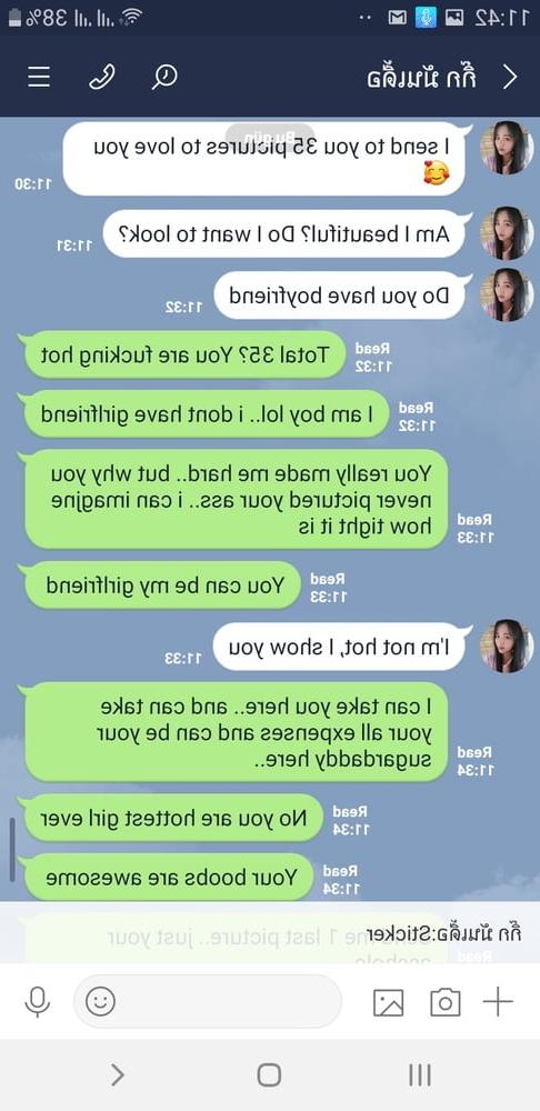 25P Thai girl send me her nudes..