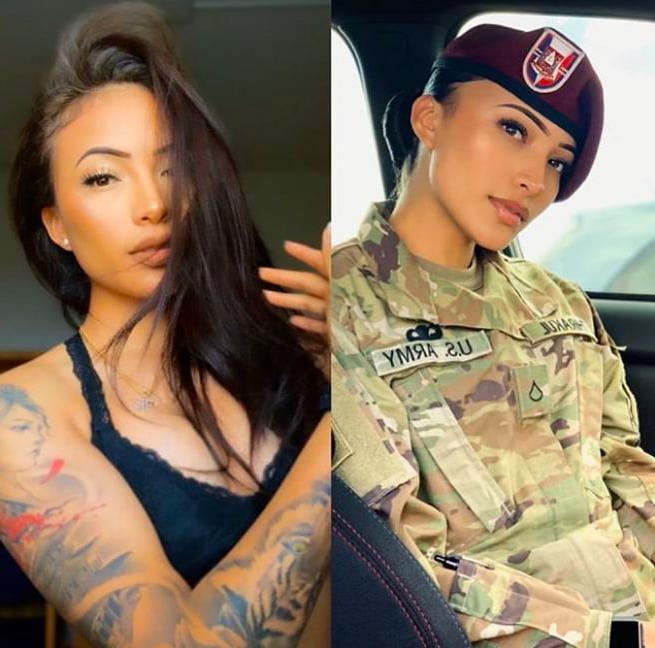 25P Hot Military Girls In and Out of Uniform!