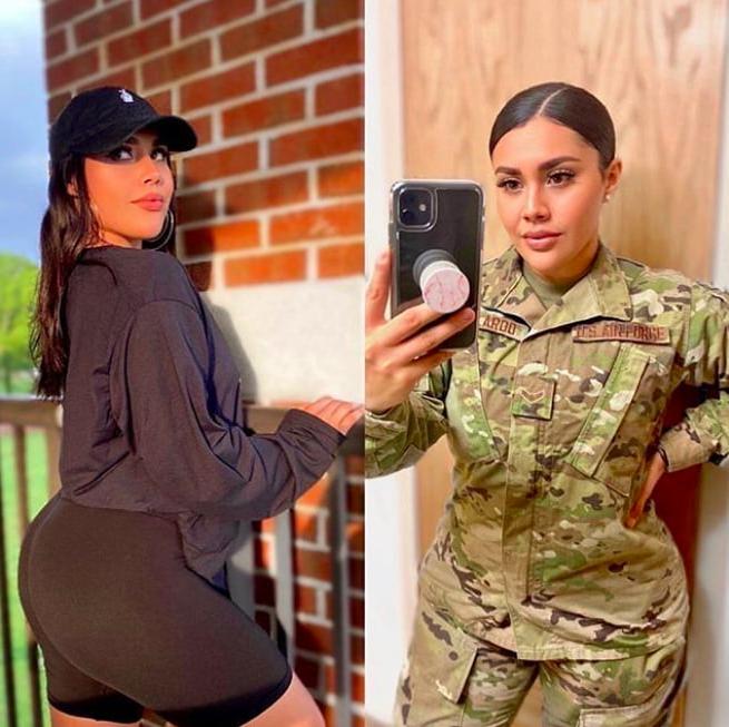 25P Hot Military Girls In and Out of Uniform!