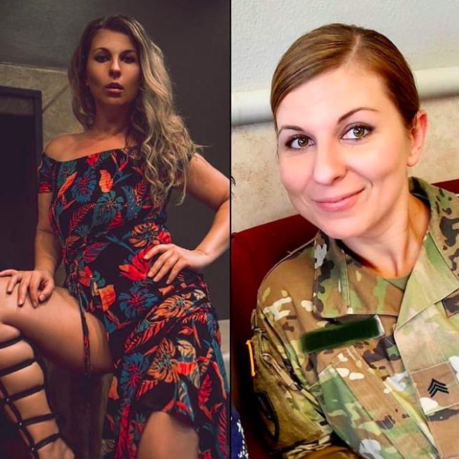 25P Hot Military Girls In and Out of Uniform!