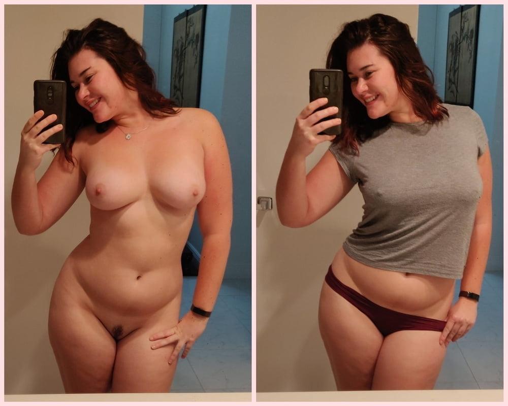 11P Thick girl Dressed-Undressed