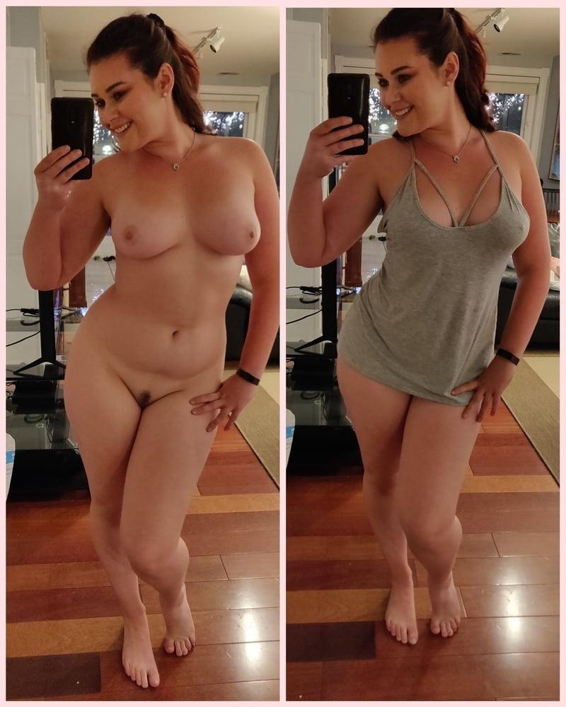 11P Thick girl Dressed-Undressed