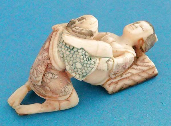 25P Small Porn Scuptures - Japanese Netsuke and Ivory Carvings