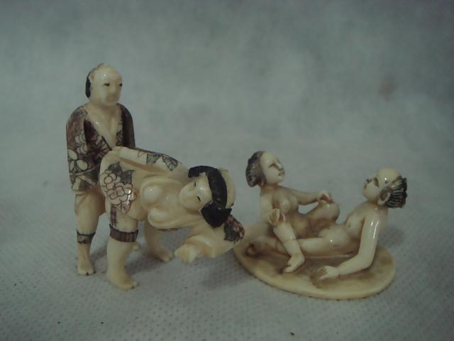 25P Small Porn Scuptures - Japanese Netsuke and Ivory Carvings