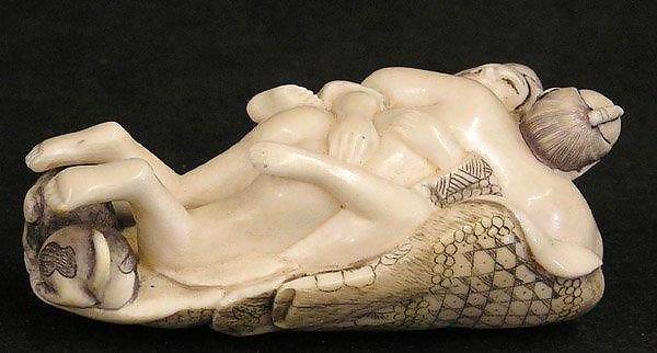 25P Small Porn Scuptures - Japanese Netsuke and Ivory Carvings