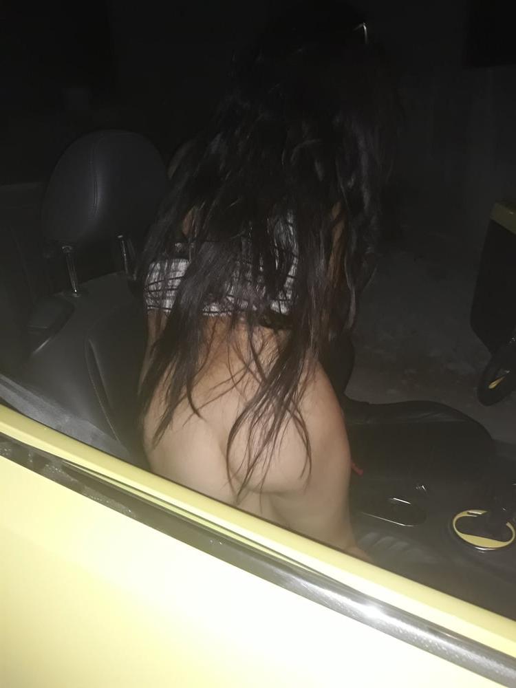 13P wife exposing bald cunt in bar and car