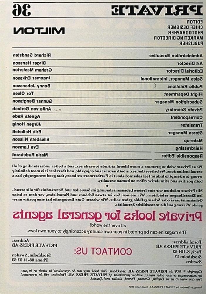 25P Vintage Retro Porno - Private Magazine - 036