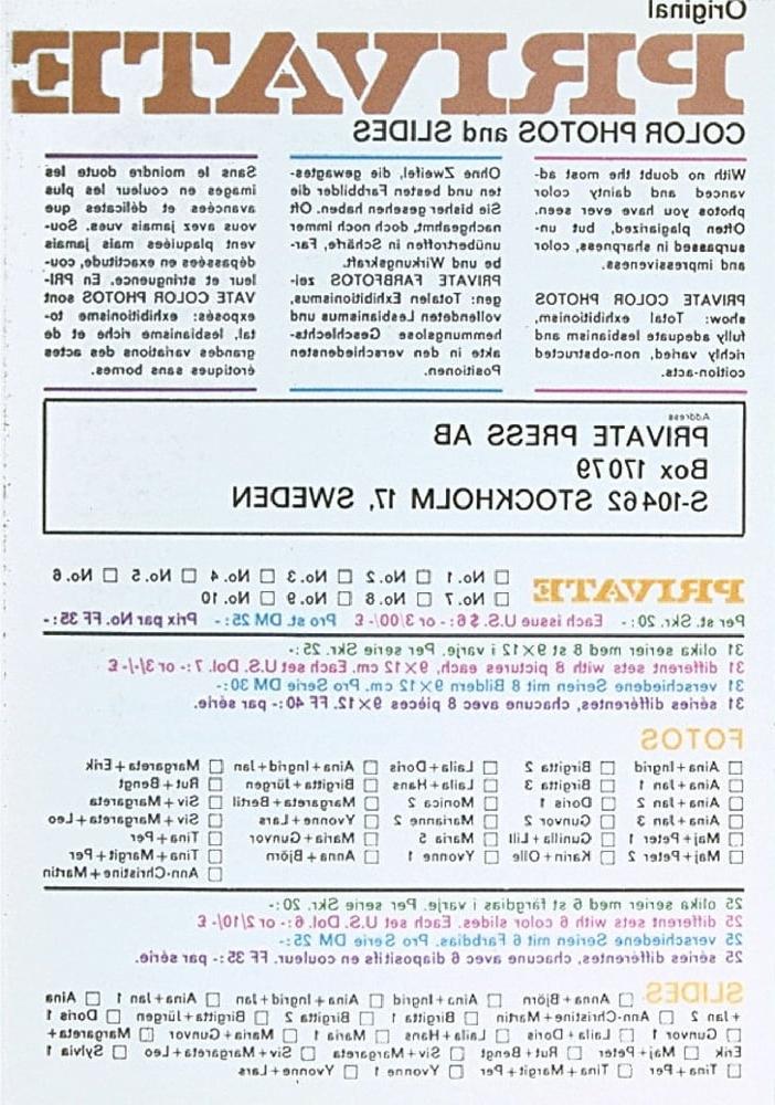 23P Vintage Retro Porno - Private Magazine - 008